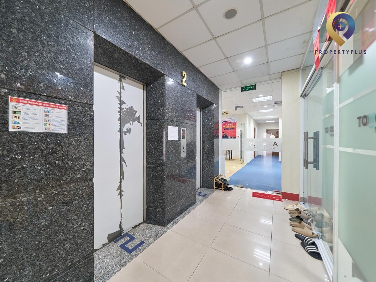 Elevator area with modern design in Au Viet Building